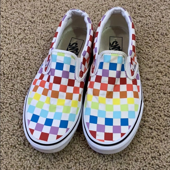 Vans Shoes - Womens Rainbow Vans Sz 8.5